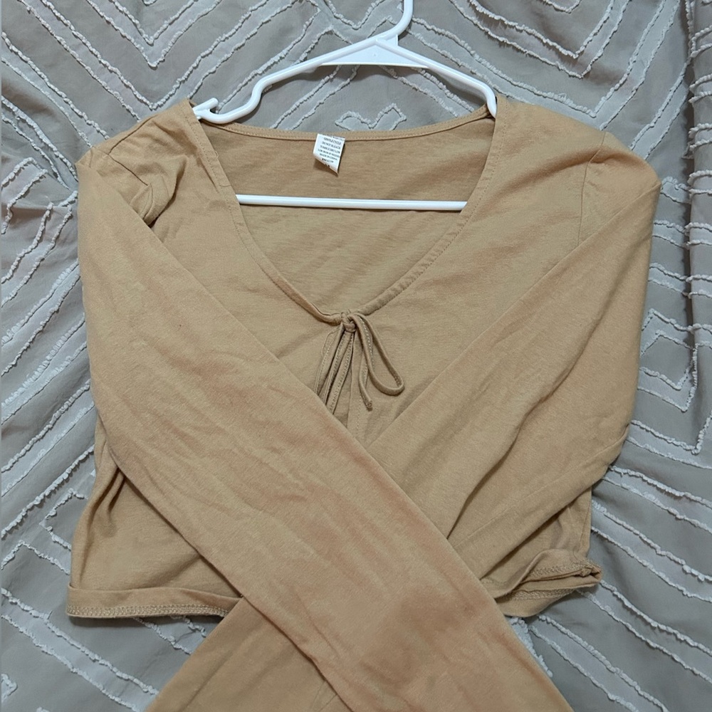 cute thin brown jacket